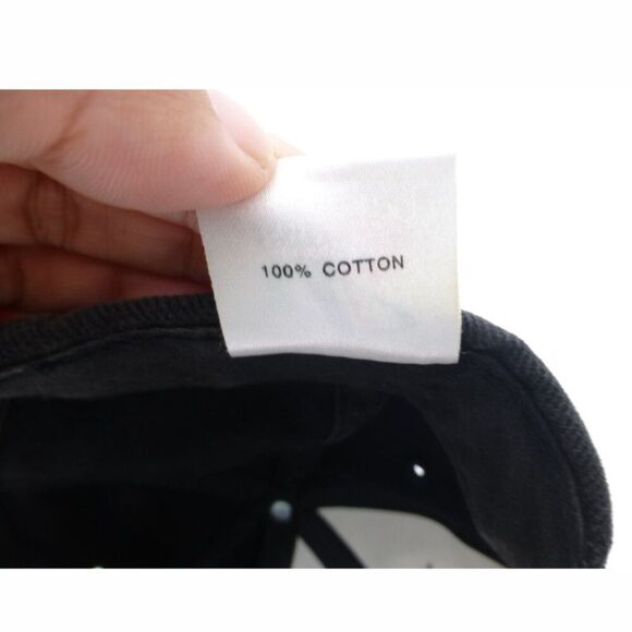 Vintage Black on Black Logo Velcro Hat MLB Hat - Picture 6 of 11